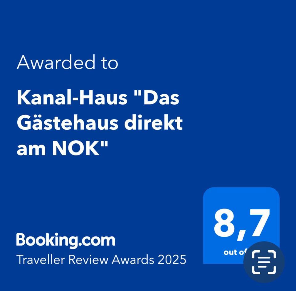 Kanal-Haus "Das Gaestehaus Direkt Am Nok" Osterronfeld ภายนอก รูปภาพ